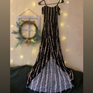 American Rag off the shoulder maxi dress size Small